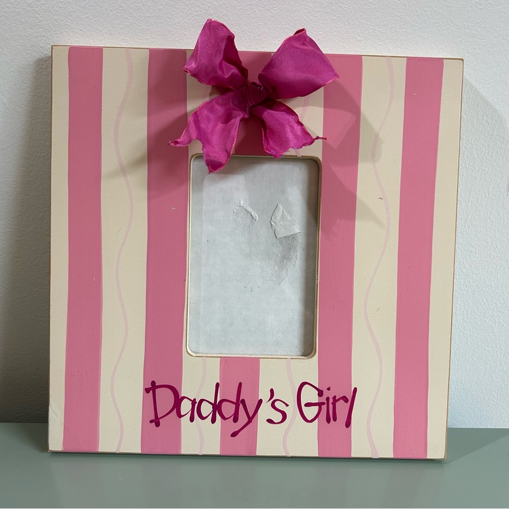 GENDER REVEAL 🎀 Daddy’s Girl picture frame baby shower girl birthday father day